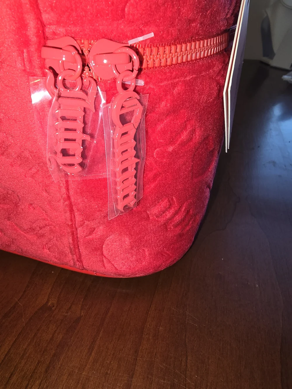 Juicy Couture Red ♥️ Cotton Cosmetic Bag & Toiletry Bottle, Brand New with Tags!